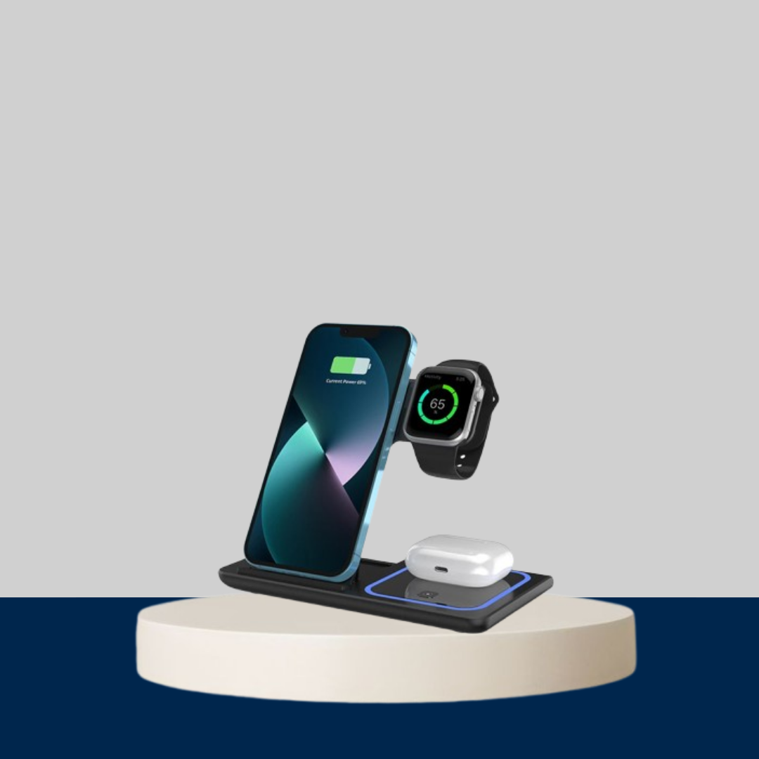 30W LED Fast Wireless Charger Stand