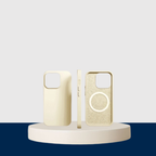 Beige Liquid Silicone Magnetic Case