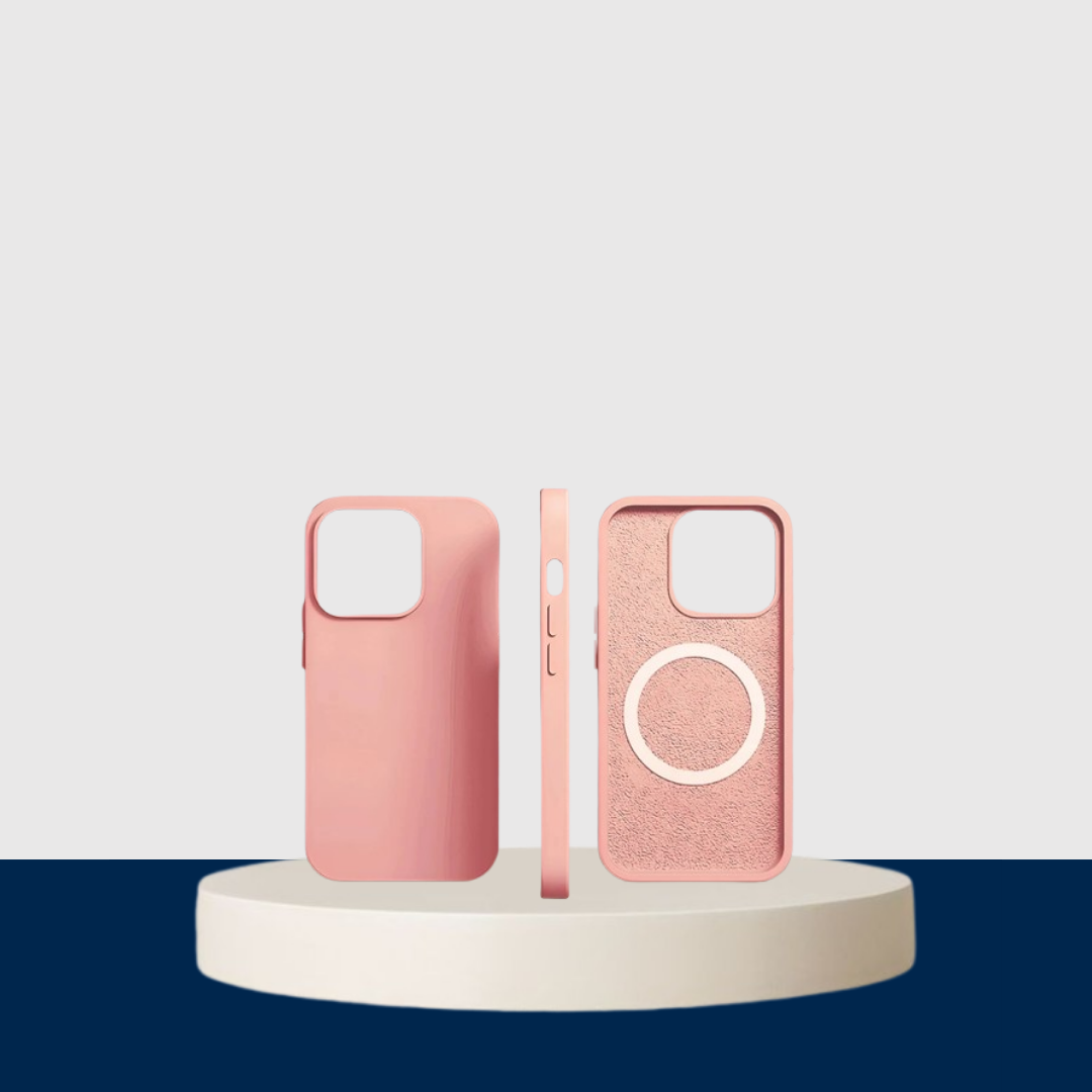 Pink Liquid Silicone Magnetic Case