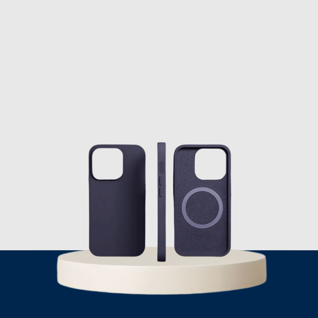 Dark Purple Liquid Silicone Magnetic Case