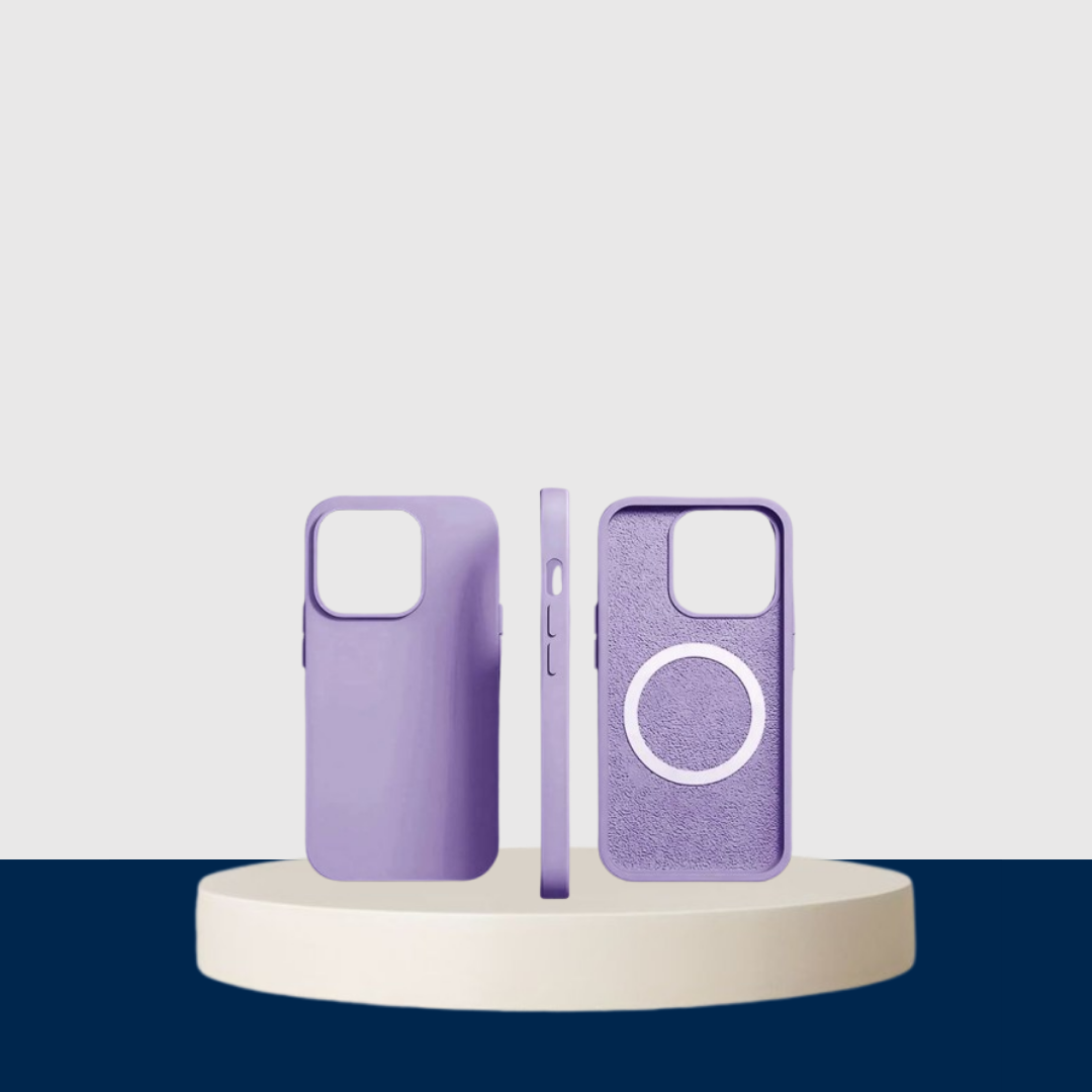 Purple Liquid Silicone Magnetic Case