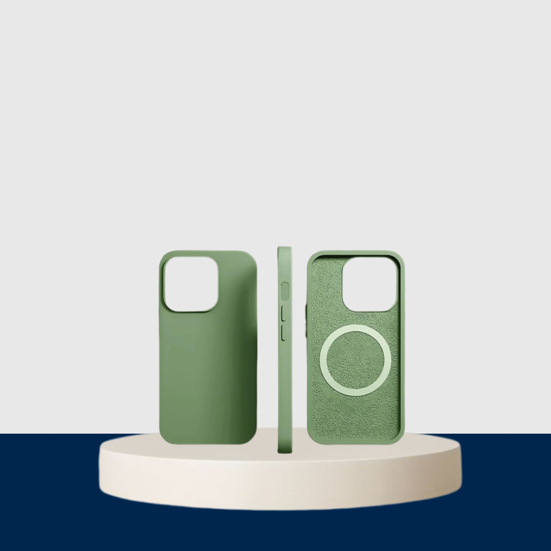Green Liquid Silicone Magnetic Case