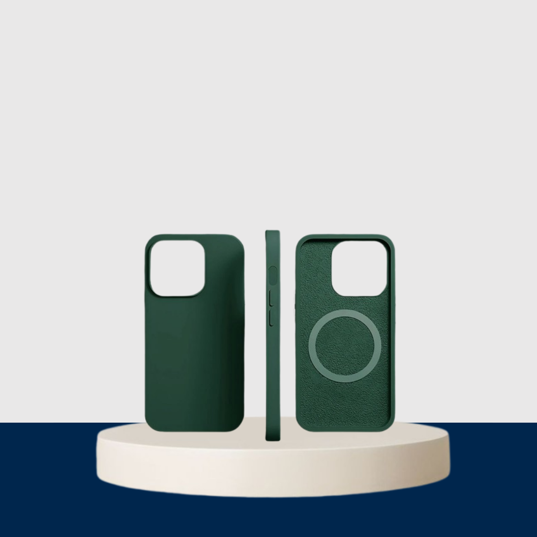 Dark Green Liquid Silicone Magnetic Case