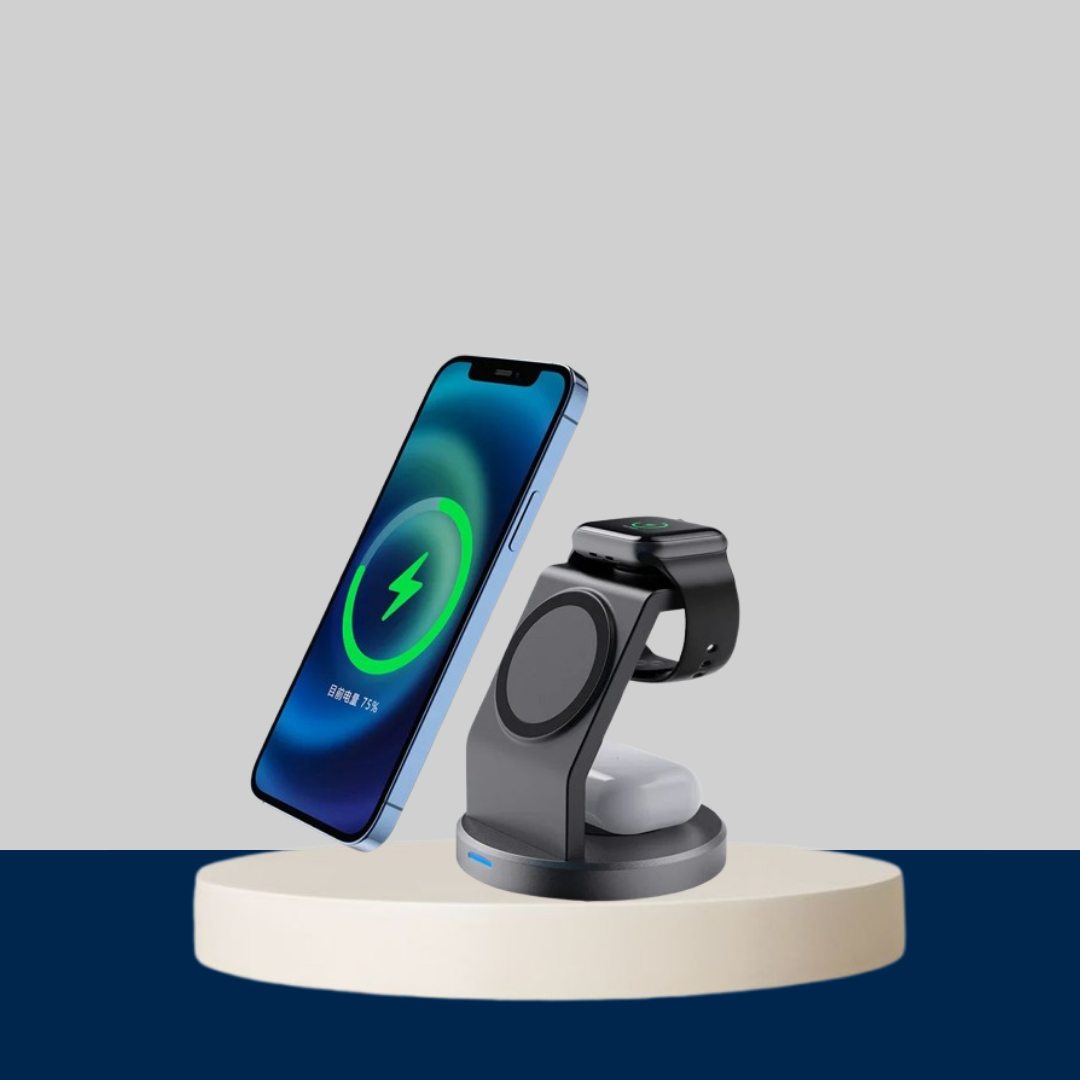 3-in-1 Magnetic Wireless Charger Stand