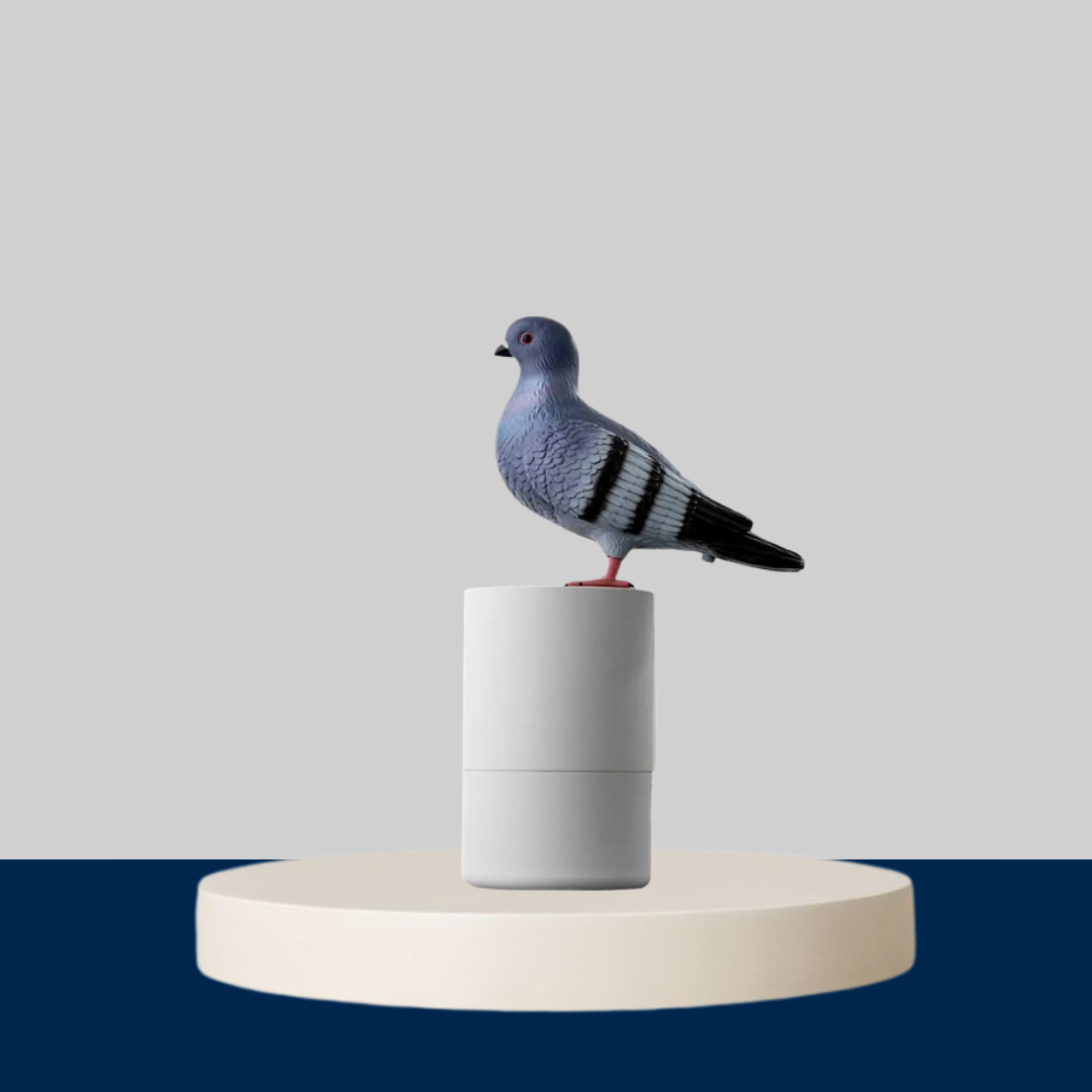Pigeon shaped soap dispenser