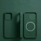 Dark Green Liquid Silicone Magnetic Case