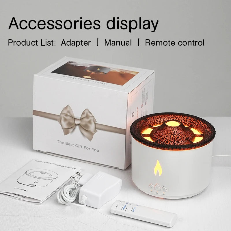 Volcano Flame Aromatherapy Humidifier Diffuser