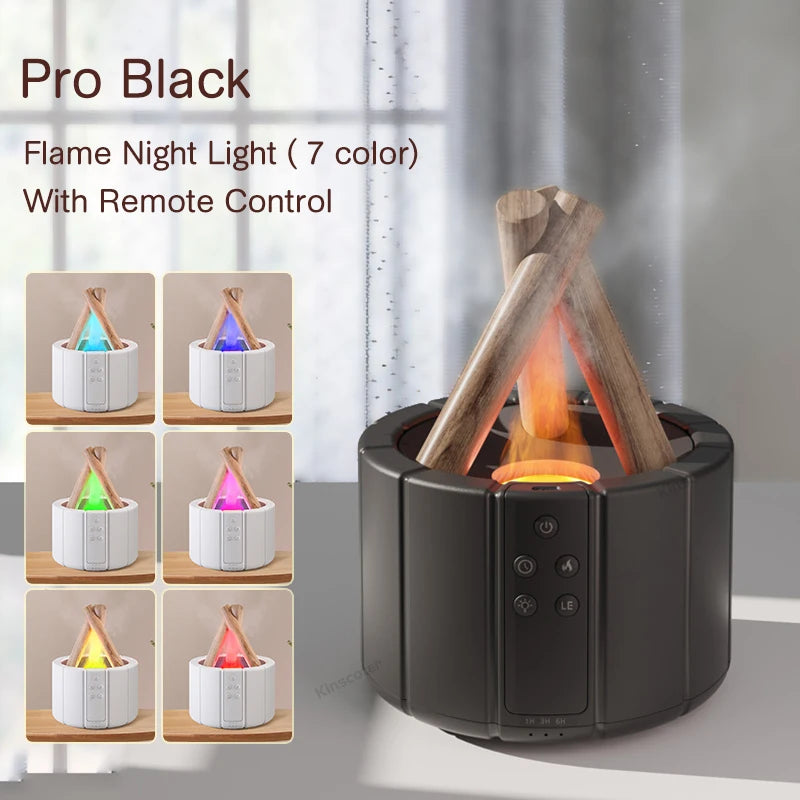 Flame Aroma Diffuser & LED Humidifier