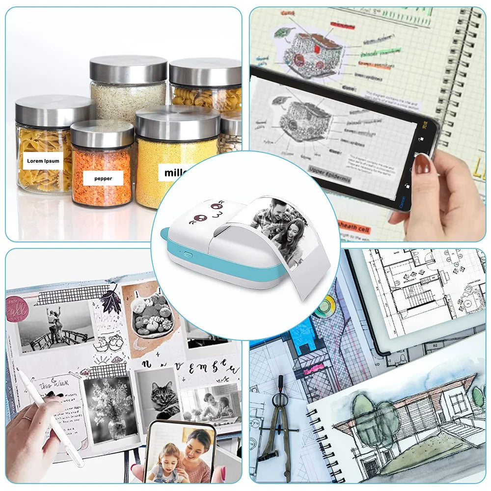 Portable Mini Bluetooth Printer for Mobile