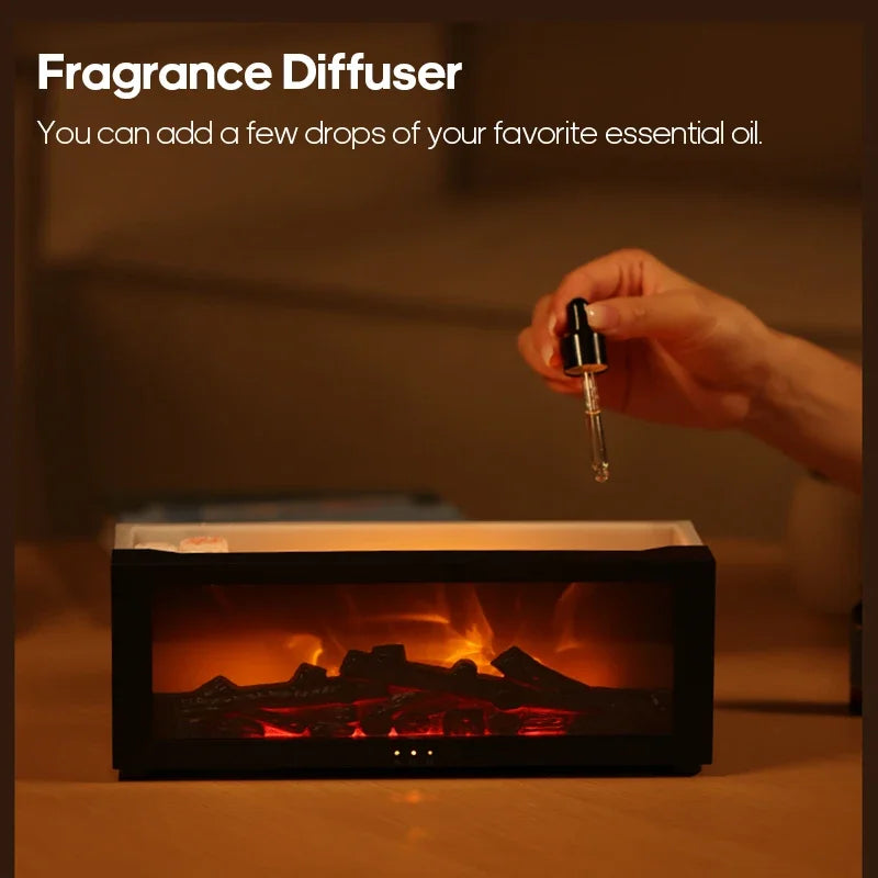 Colorful Flame Fireplace Aroma Diffuser 150ml