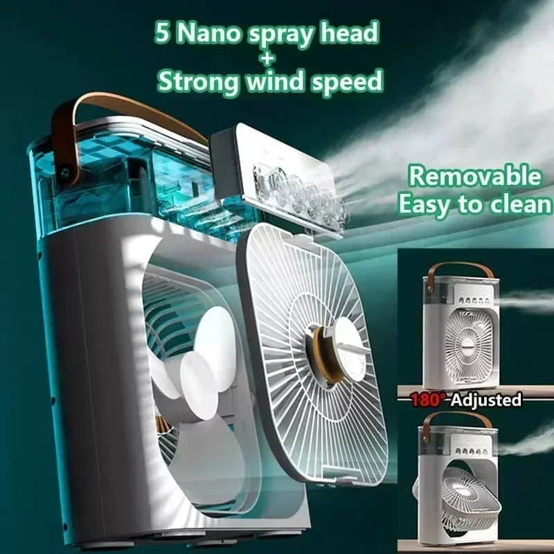 3-in-1 Portable Air Cooler with LED
