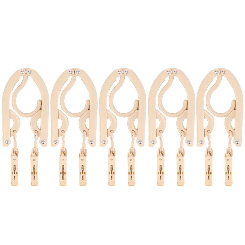 Folding Hanger Set with Clips