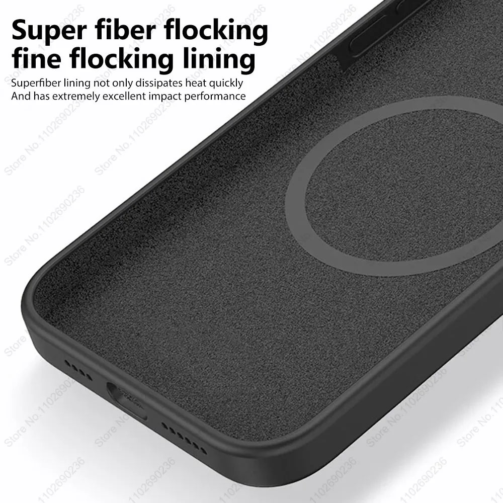 Dark Purple Liquid Silicone Magnetic Case