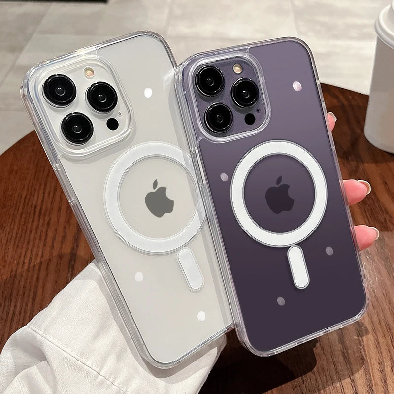 Magnetic Transparent Wireless Charging Case