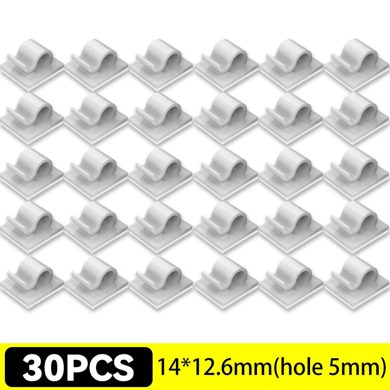 Self-Adhesive Cable Clips Organizer
