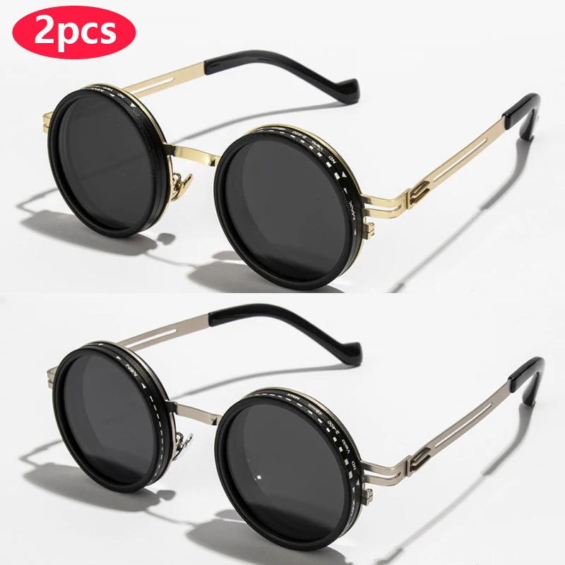 Polarized Round Sunglasses ND9 UV400