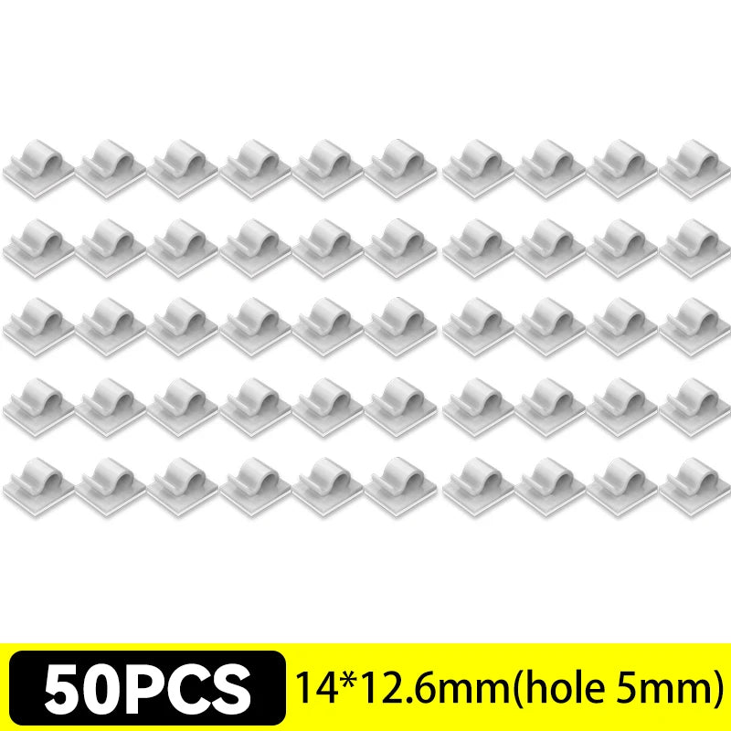 Self-Adhesive Cable Clips Organizer