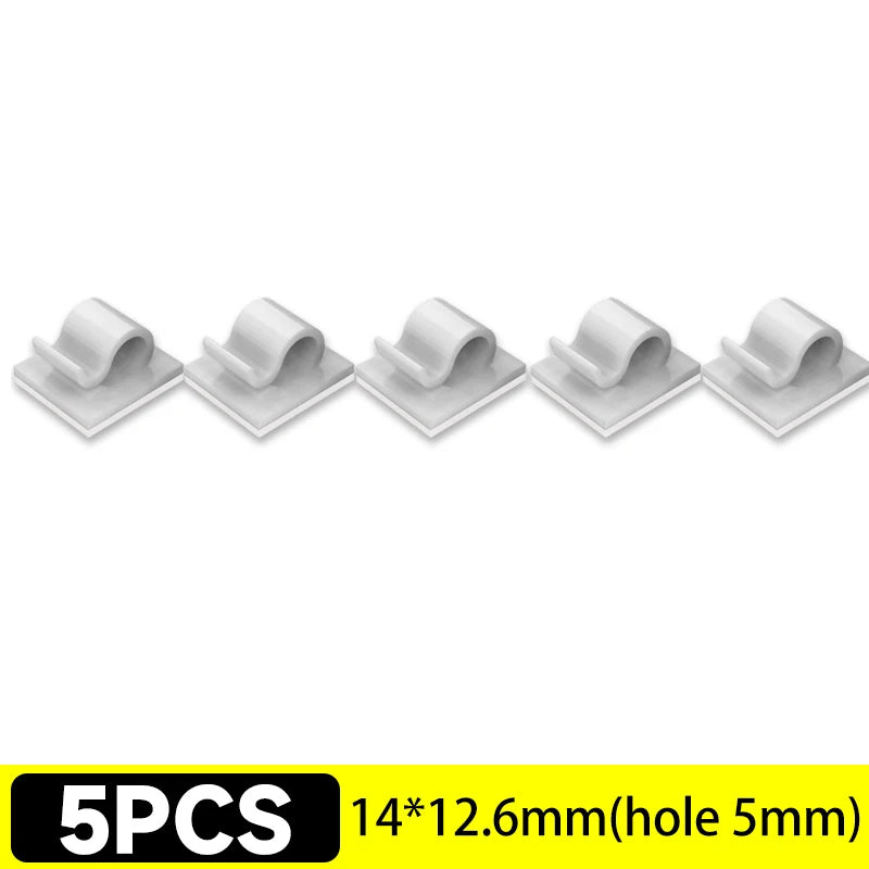 Self-Adhesive Cable Clips Organizer