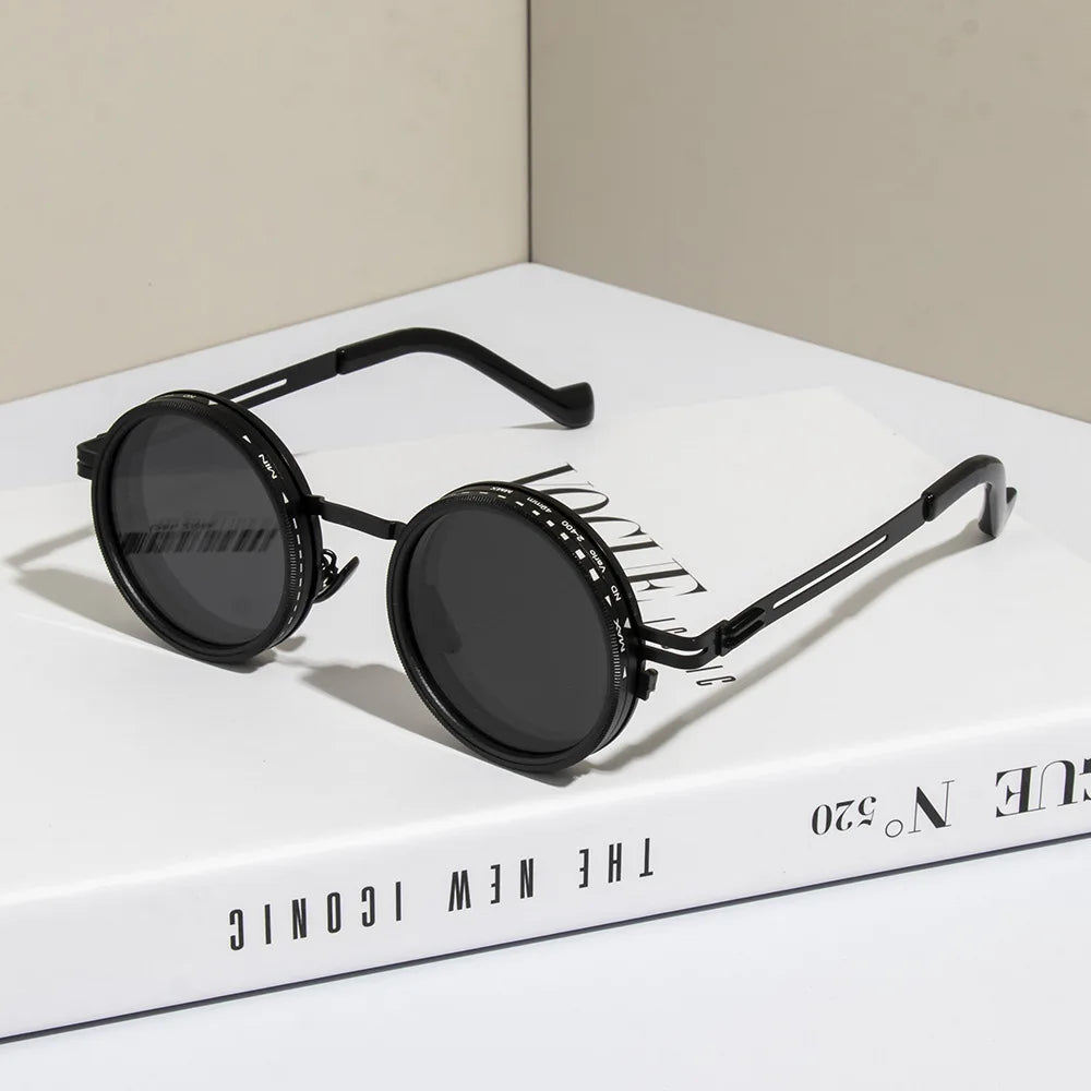 Polarized Round Sunglasses ND9 UV400