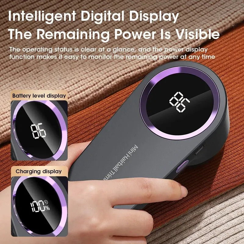 LED USB Rechargeable Lint Remover