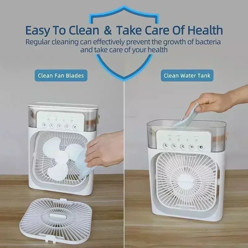 3-in-1 Portable Air Cooler with LED