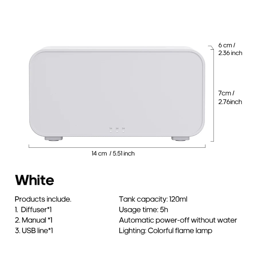 Colorful Flame Aroma Diffuser Humidifier