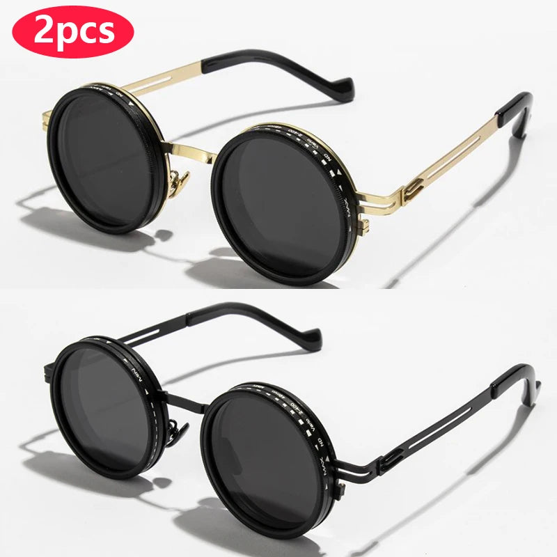 Polarized Round Sunglasses ND9 UV400