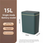 Smart Bathroom Trash Can 15L