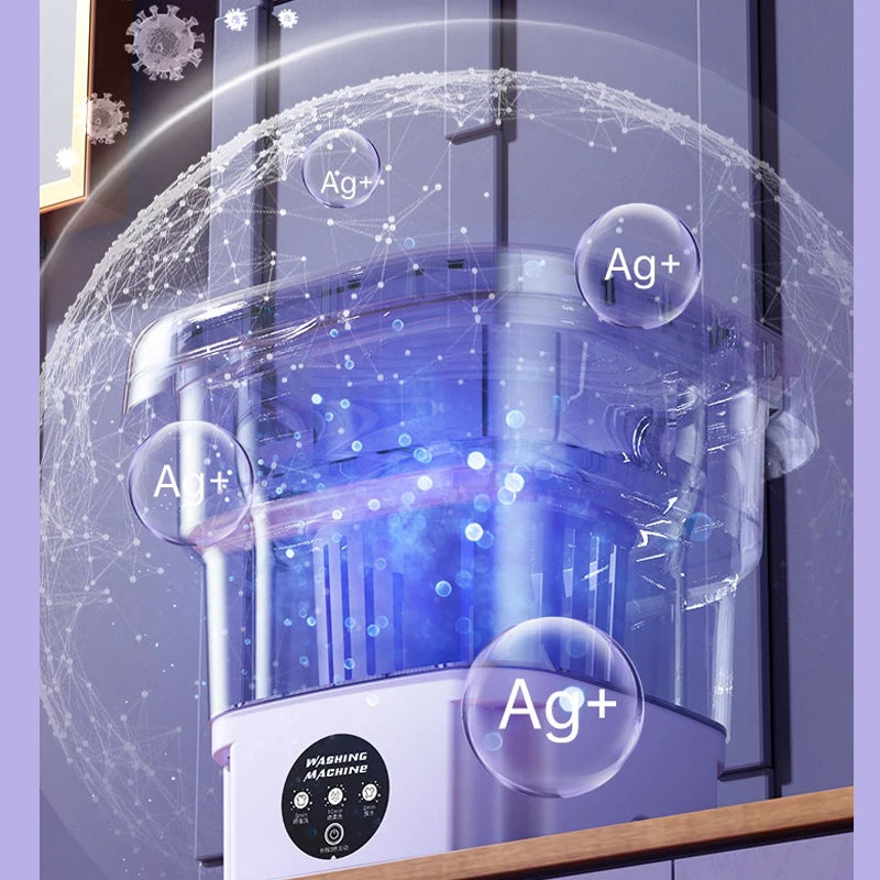 8L Foldable Mini Washing Machine Portable