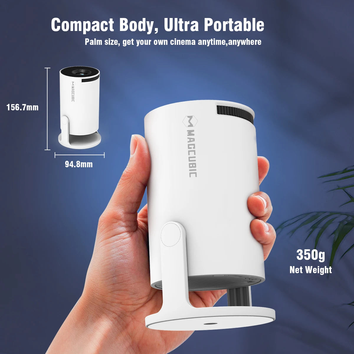 4K WiFi6 Portable Projector Android 11