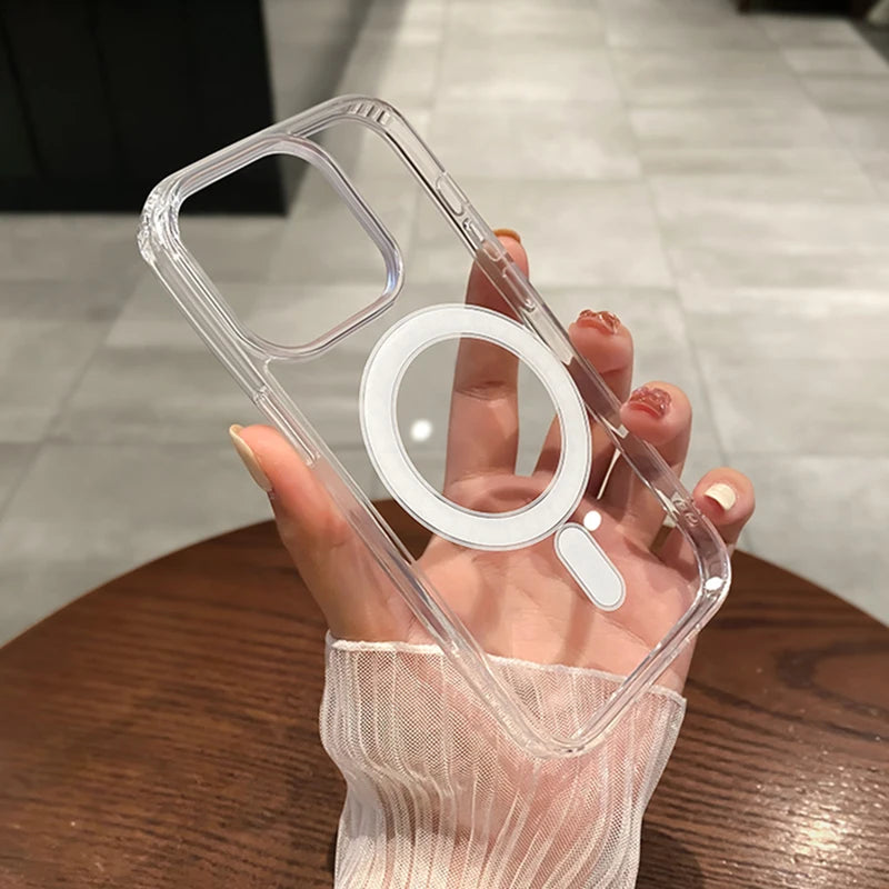 Magnetic Transparent Wireless Charging Case