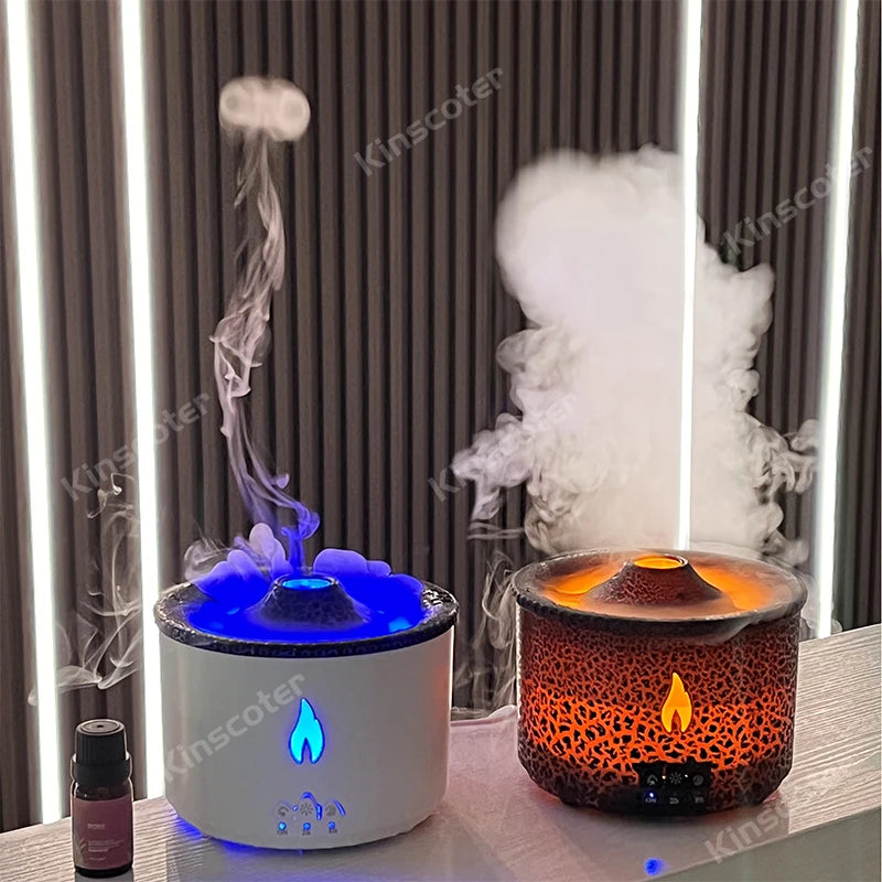 Volcano Flame Aromatherapy Humidifier Diffuser