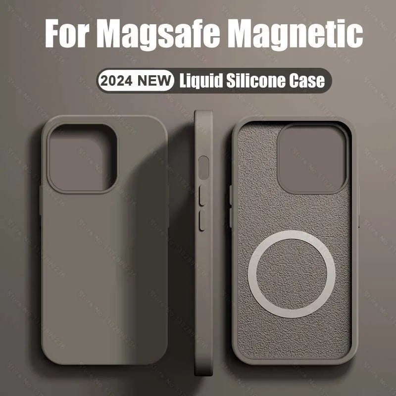 Dark Green Liquid Silicone Magnetic Case