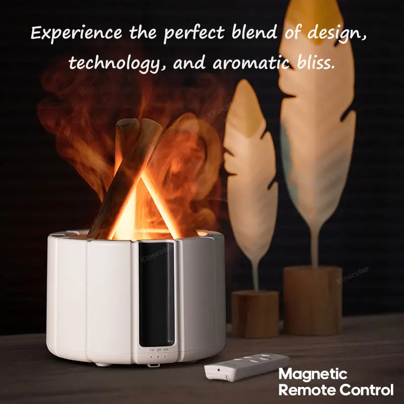 Flame Aroma Diffuser & LED Humidifier