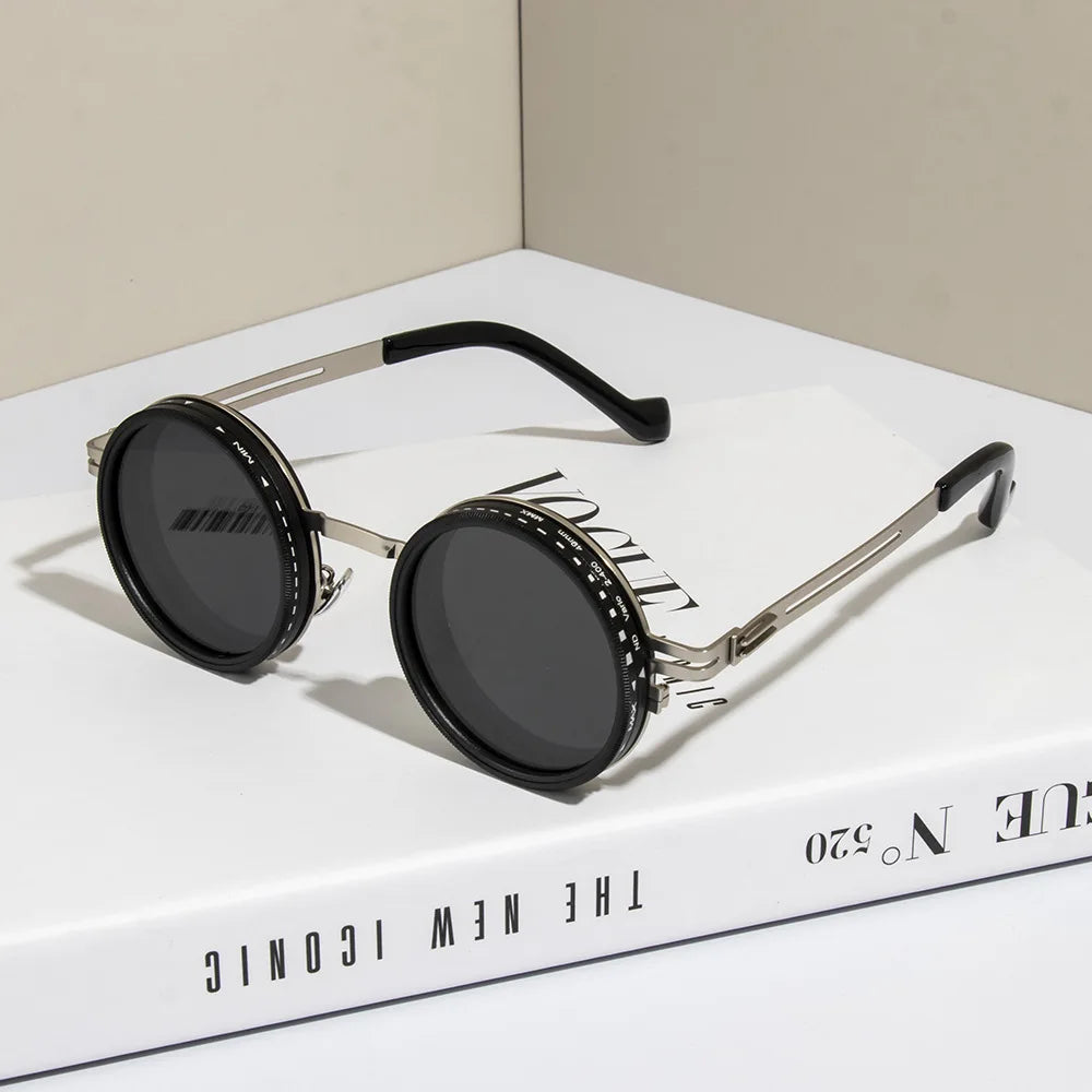 Polarized Round Sunglasses ND9 UV400