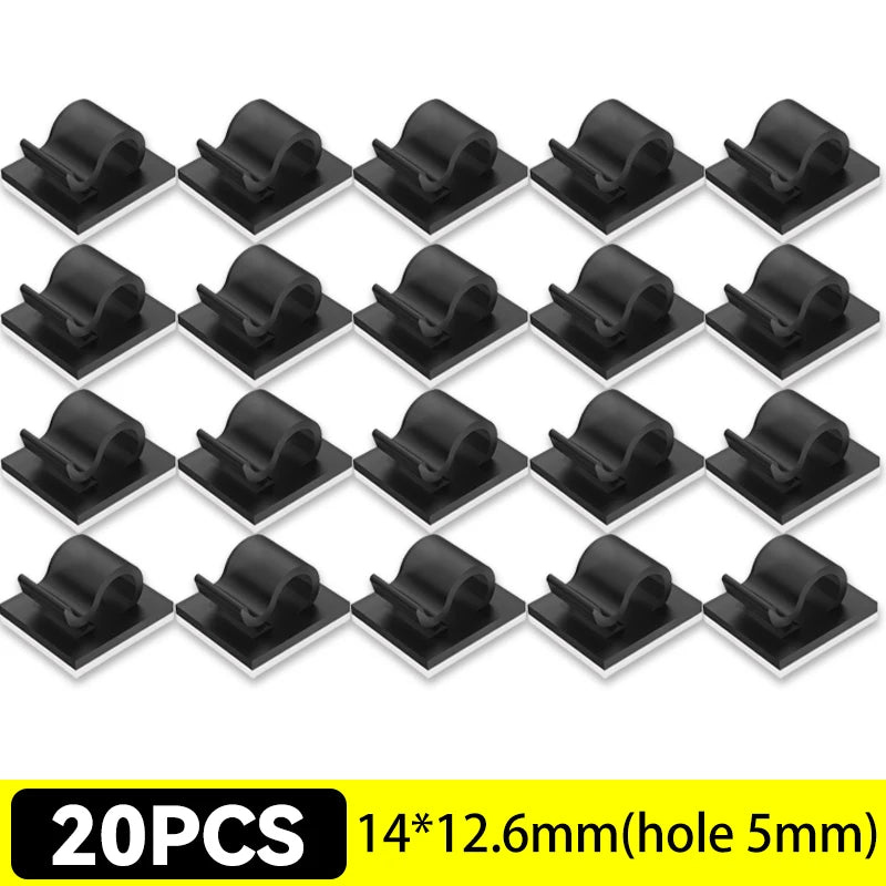 Self-Adhesive Cable Clips Organizer