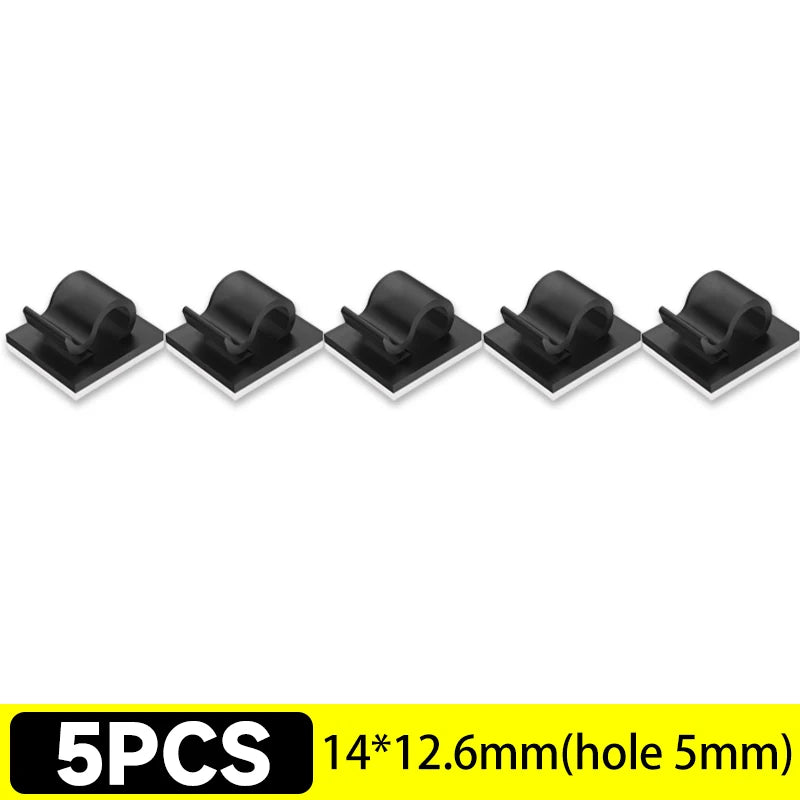 Self-Adhesive Cable Clips Organizer
