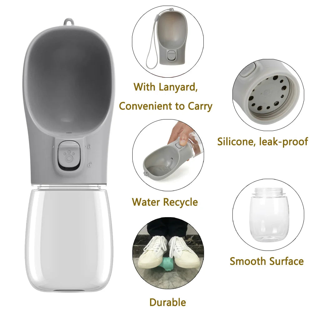 Portable Pet Water Bottle & Dispenser
