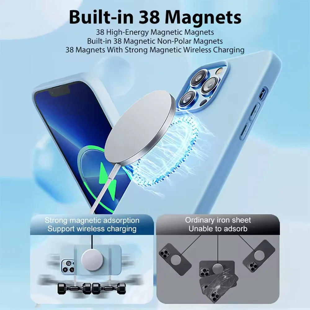 Green Liquid Silicone Magnetic Case