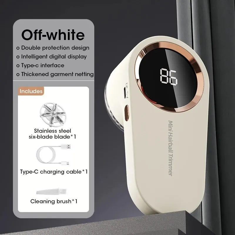 LED USB Rechargeable Lint Remover