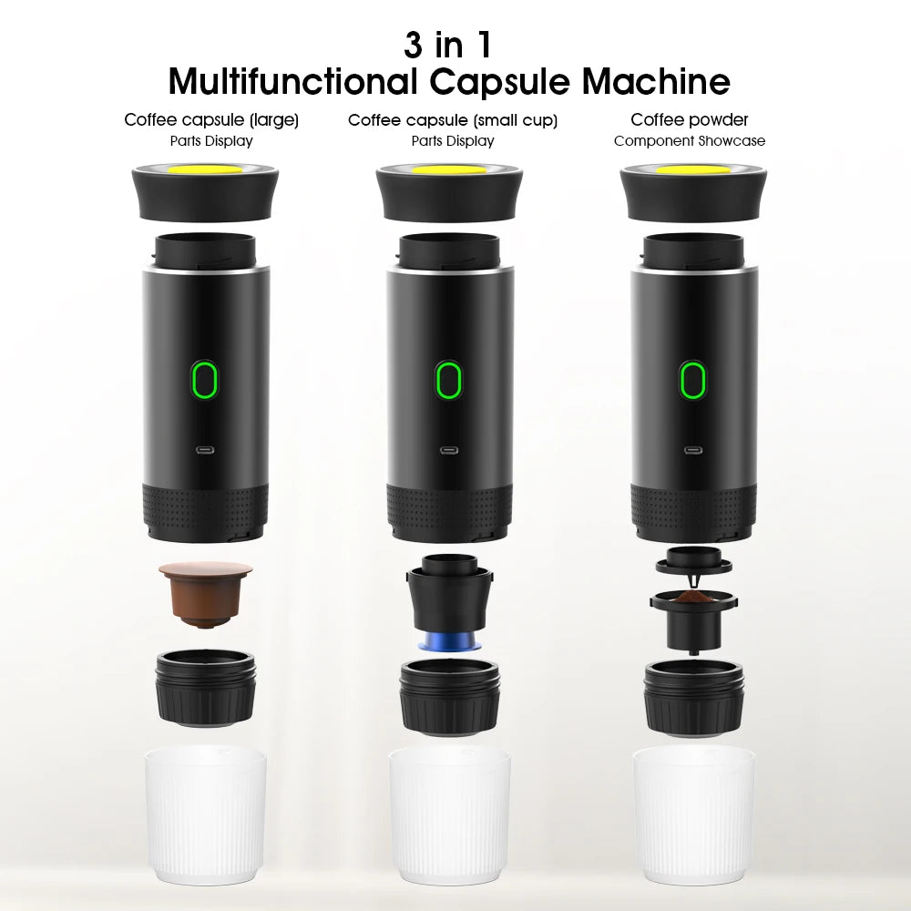 Wireless Portable Espresso Maker 3-in-1