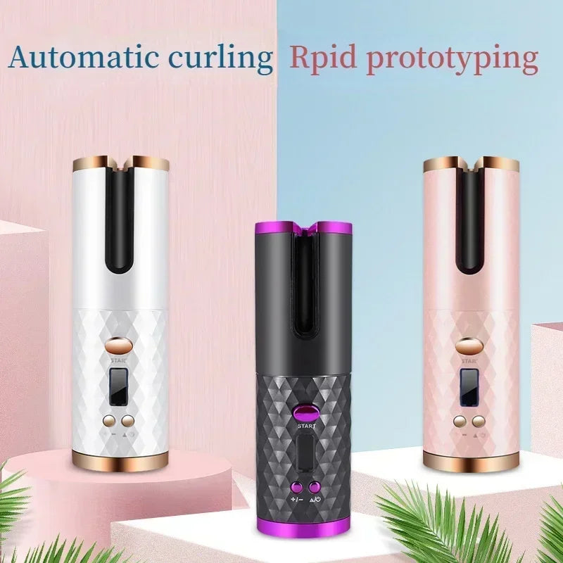 Portable Automatic Wireless Hair Curler