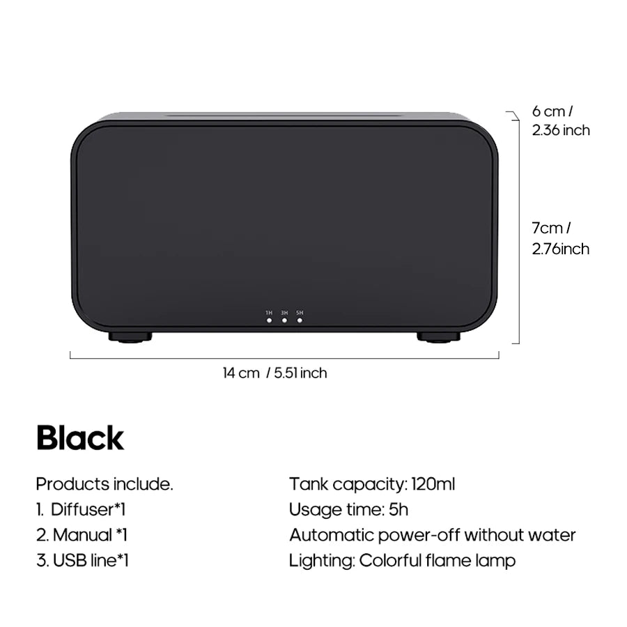 Colorful Flame Aroma Diffuser Humidifier