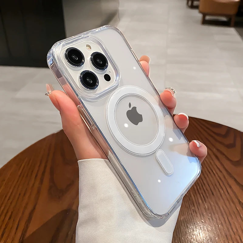 Magnetic Transparent Wireless Charging Case