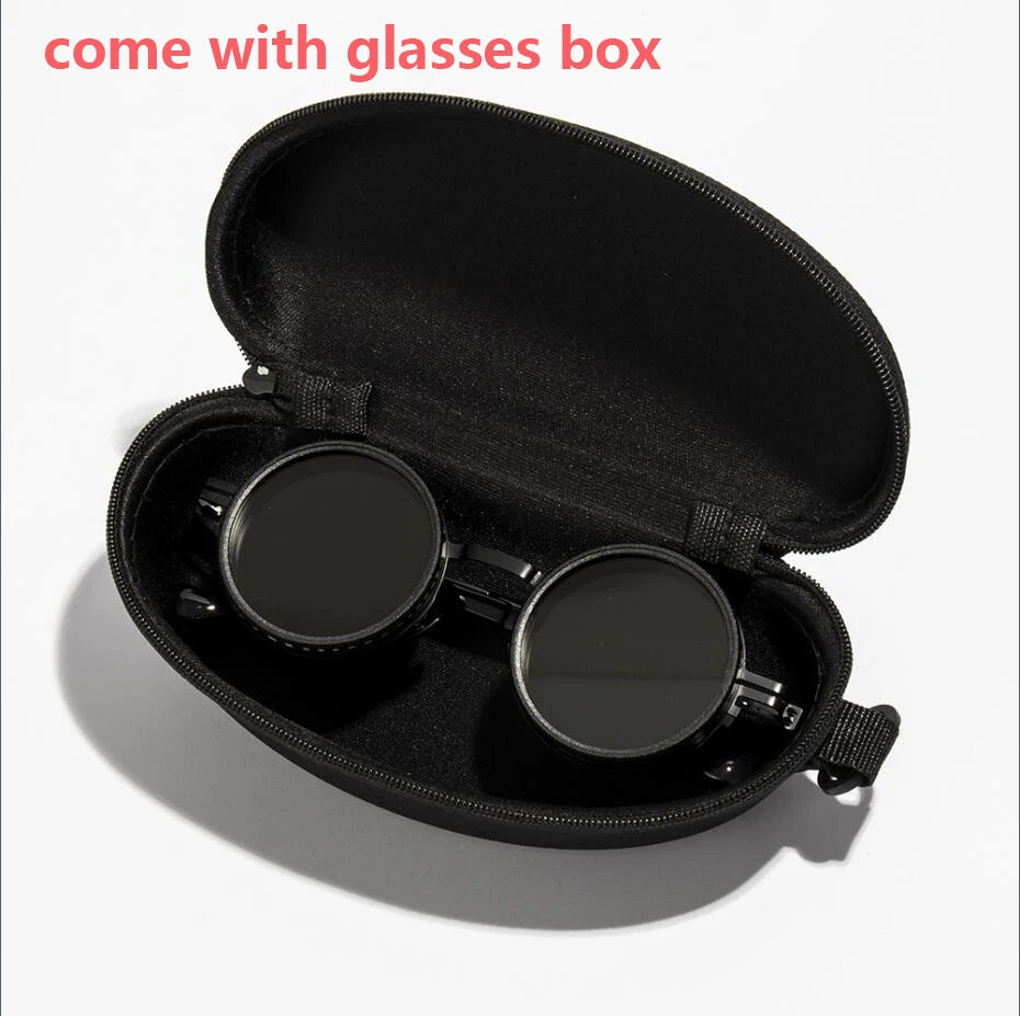 Polarized Round Sunglasses ND9 UV400