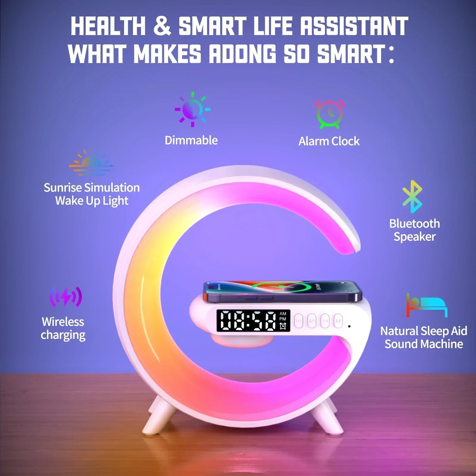 Multifunction Wireless Charging Stand RGB