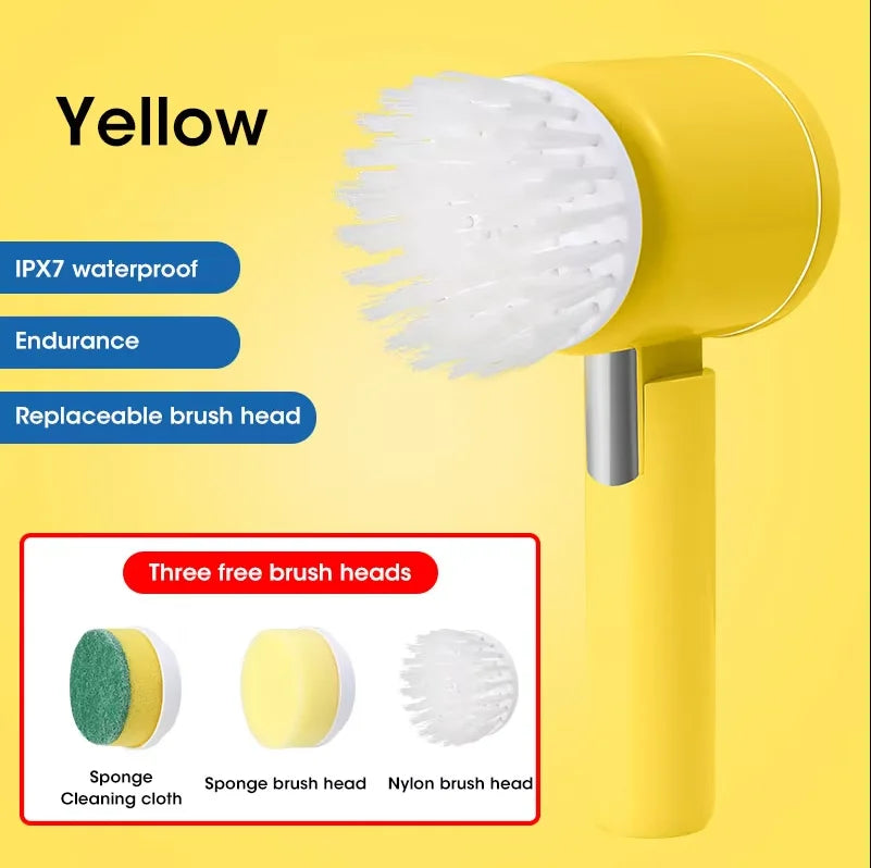 Multi-Functional Wireless Electric Cleaning Brush