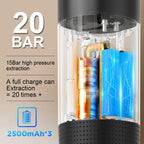 Wireless Portable Espresso Maker 3-in-1