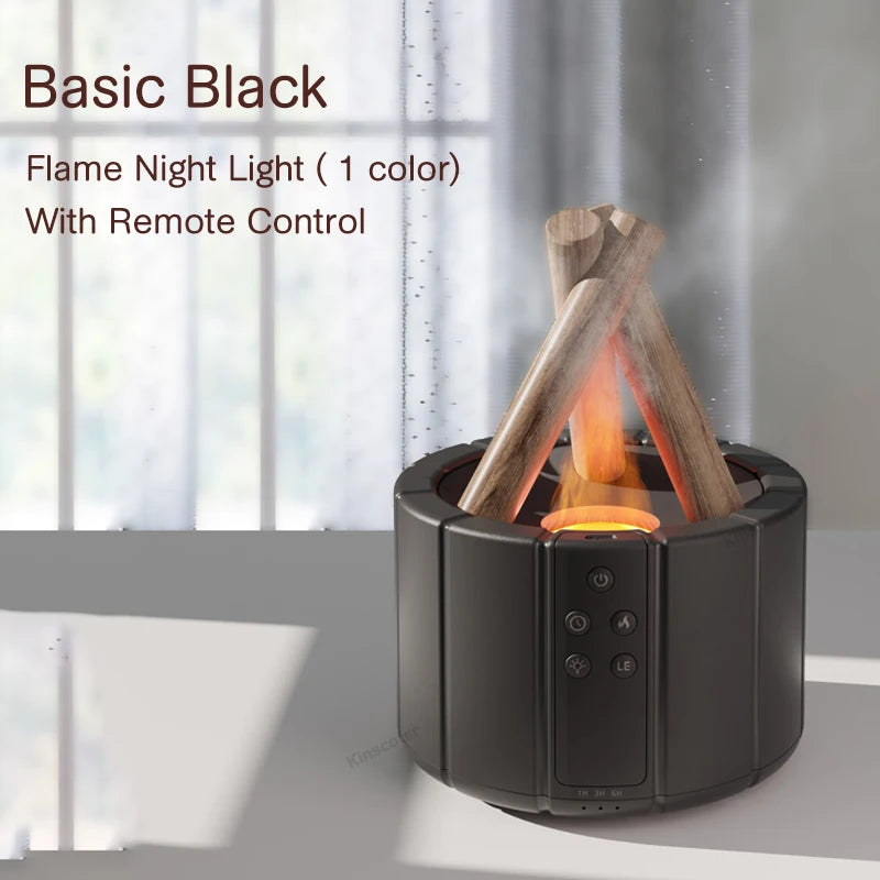 Flame Aroma Diffuser & LED Humidifier