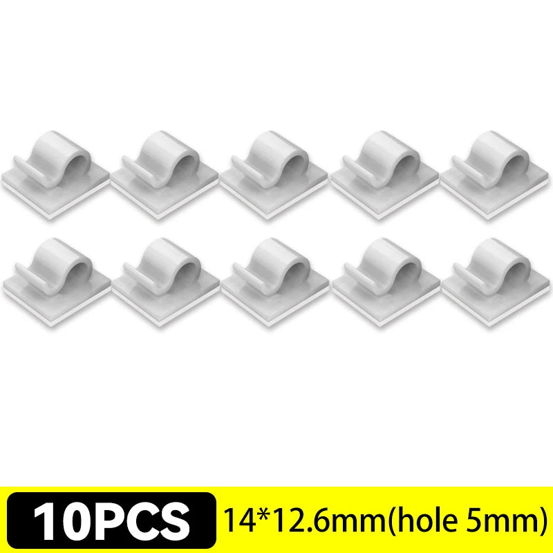 Self-Adhesive Cable Clips Organizer